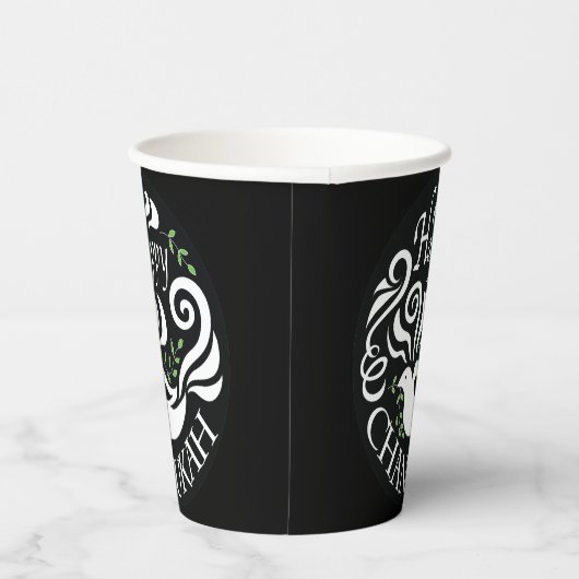 Chanukah Dove 8 oz. Papieren Bekers (Rechts)