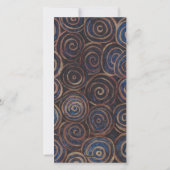 Chanukah Draaiende Driehoeken Feestdagenkaart (Achterkant)