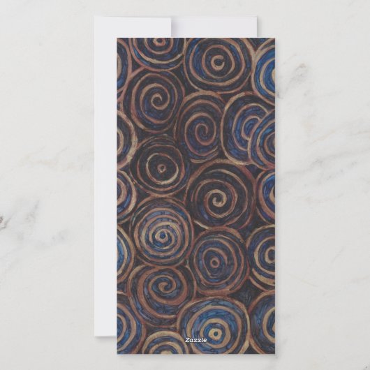 Chanukah Draaiende Driehoeken Feestdagenkaart (Achterkant)