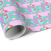 Chanukah Dreidel Gift Wrap Cadeaupapier (Rol Hoek)