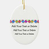 Chanukah Dreidel Keramisch Ornament (Achterkant)