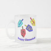 Chanukah Dreidels Matglas Koffiemok (Links)