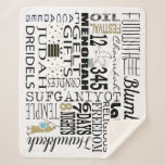 Chanukah Fun Words Sherpa Blanket/Medium Sherpa Deken<br><div class="desc">Personaliseer "Chanukah Fun with Words" Sherpa Fleece Blanket/Medium Personalize by delete text, Chanukah and Fun With the Blumbergs" en voeg uw eigen woorden toe. Kies uw favoriete doopvontstijl, grootte, en kleur. Grootte: Middelgrote knuffel tot warmte en comfort in onze meest luxe deken tot nu toe, de Sherpa fleece deken. Ideaal...</div>