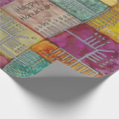 Chanukah Funtime Menorahs Cadeaupapier (Hoek)