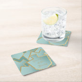 Chanukah Game on Dreidels Turquois Kartonnen Onderzetters (Insitu)