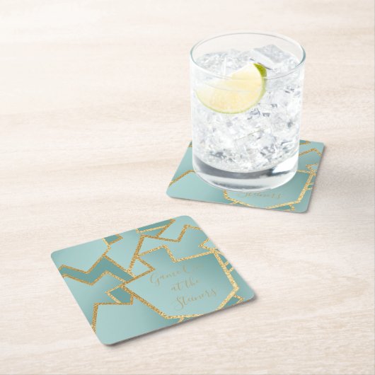 Chanukah Game on Dreidels Turquois Kartonnen Onderzetters (Insitu)