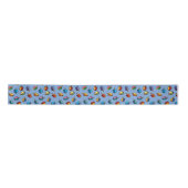 Chanukah Giftwrap - Dreidels - Judaica - Ribbon Satijnen Lint (Voorkant)