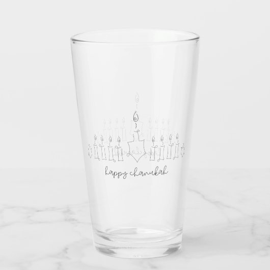 Chanukah Glas (Achterkant)