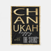 Chanukah Gold Fleece Blanket (Voorkant)