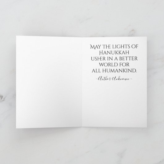 Chanukah Golden Montage Feestdagen Kaart (Binnen)