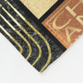 Chanukah Golden Montage Fleece Deken (Hoek)