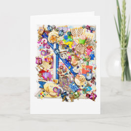 Chanukah Greeting Card Feestdagen Kaart