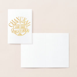 Chanukah Greetings Folie Kaarten