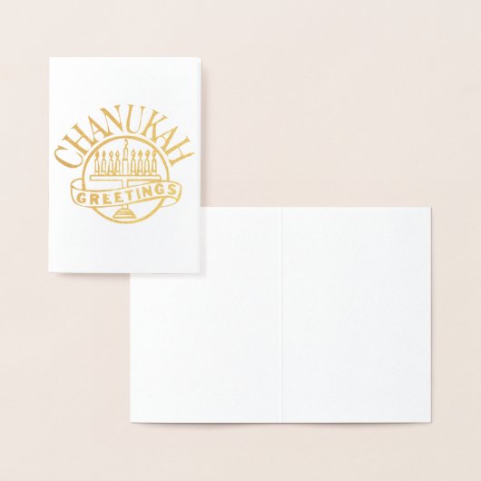 Chanukah Greetings Folie Kaarten (Display)