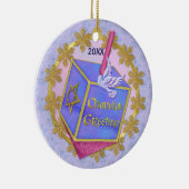 Chanukah Greetings Keramisch Ornament (Rechts)