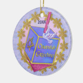 Chanukah Greetings Keramisch Ornament (Links)