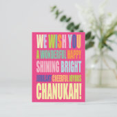 Chanukah/Hannukah Greeting Briefkaart (Staand voorkant)