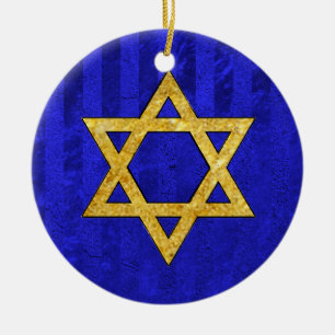 Chanukah Hanukkah חֲ נֻ כָּ ה Keramisch Ornament