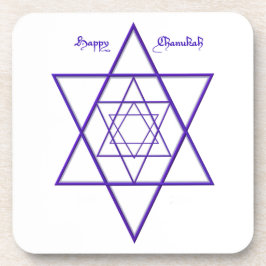 Chanukah/Hanukkah Blue en White Onderzetters