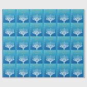Chanukah Hanukkah Wrapping Paper Gift Wrap Cadeaupapier (Vlak)