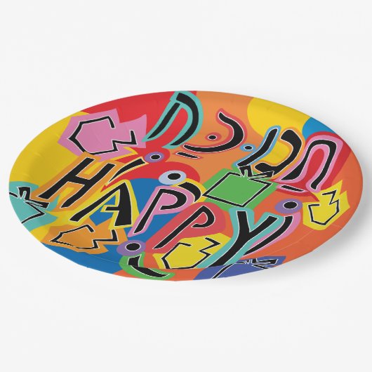 Chanukah Happy Bright Papieren Bordje (Gekanteld)