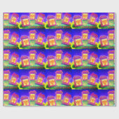 Chanukah Houses Cadeaupapier (Vlak)