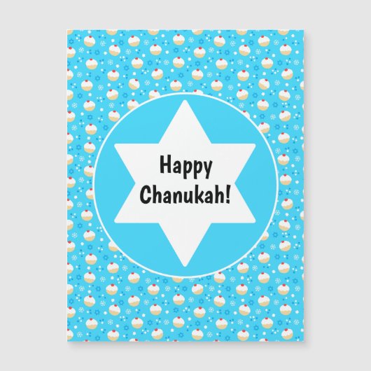 Chanukah Jelly Doughnoten Joodse sterren Snowflake (Voorkant)