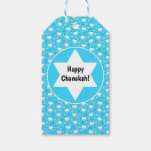 Chanukah Jelly Doughnoten Joodse sterren Snowflake Cadeaulabel (Voorkant)