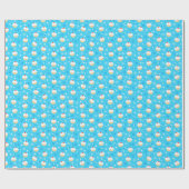 Chanukah Jelly Doughnoten Joodse sterren Snowflake Cadeaupapier (Vlak)