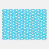 Chanukah Jelly Doughnoten Joodse sterren Snowflake Inpakpapier Vel (Voorkant 3)