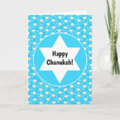 Chanukah Jelly Doughnoten Joodse sterren Snowflake Kaart (Voorkant)