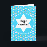 Chanukah Jelly Doughnoten Joodse sterren Snowflake Kaart<br><div class="desc">Dit lint is een mooie aanvulling op je cadeauverpakking in Chanoeka. Of gebruik het met stevig kleurenpapier als contrast. Overeenkomende cadeautassen,  gunstige dozen en inpakpapier beschikbaar.</div>