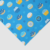 Chanukah Jewish Star Cupcakes Blue Tissuepapier (Detail)