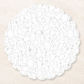 Chanukah Kartonnen Onderzetters (Voorkant)