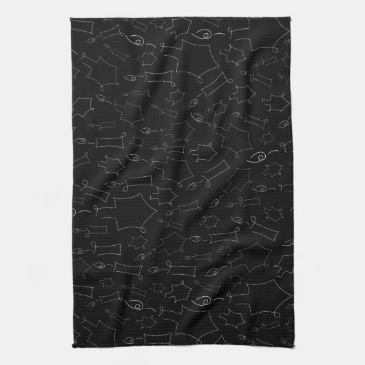 Chanukah Kitchen Towel Theedoek (Verticaal)