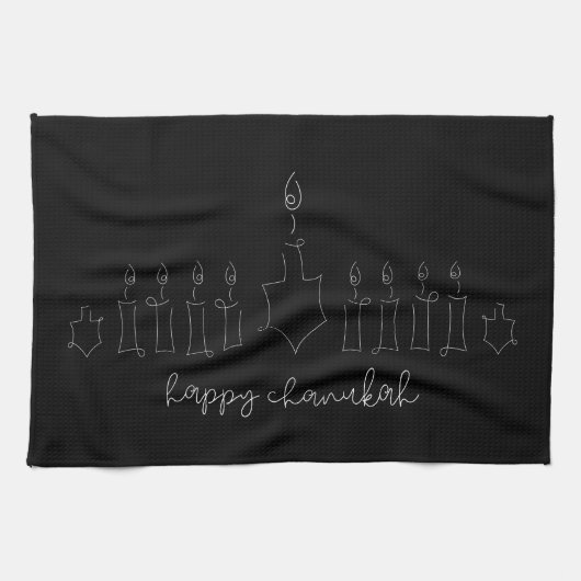 Chanukah Kitchen Towel Theedoek (Horizontaal)