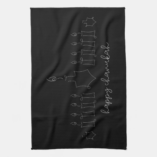 Chanukah Kitchen Towel Theedoek (Verticaal)