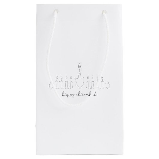 Chanukah Klein Cadeauzakje (Achterkant)