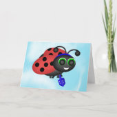 Chanukah Ladybug Feestdagen Kaart (Voorkant)