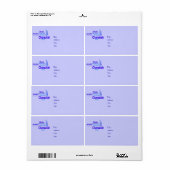 Chanukah Mailing Labels - Lichtfestival - USP (Full Sheet)
