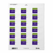 Chanukah Menorah Gift Label (Full Sheet)