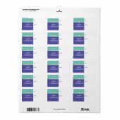 Chanukah Menorah Gift Label (Full Sheet)