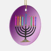 Chanukah Menorah Keramisch Ornament (Rechts)