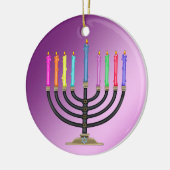 Chanukah Menorah Keramisch Ornament (Links)