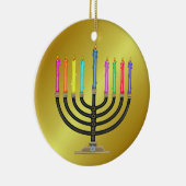 Chanukah Menorah Keramisch Ornament (Rechts)
