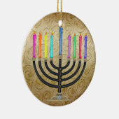 Chanukah Menorah Keramisch Ornament (Rechts)