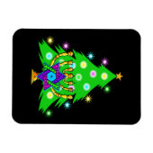 Chanukah Menorah Kerstboom Magneet (Horizontaal)