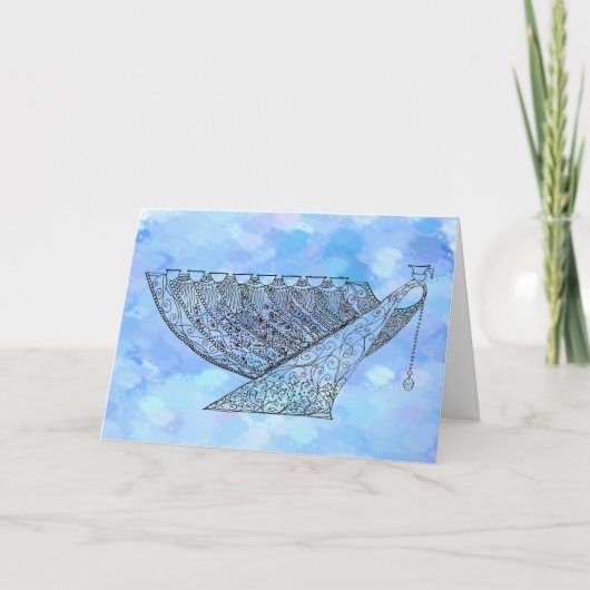  Chanukah Menorah  Wenskaart Kaart (Voorkant)