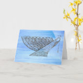 Chanukah Menorah Wenskaart Kaart (Gele Bloem)