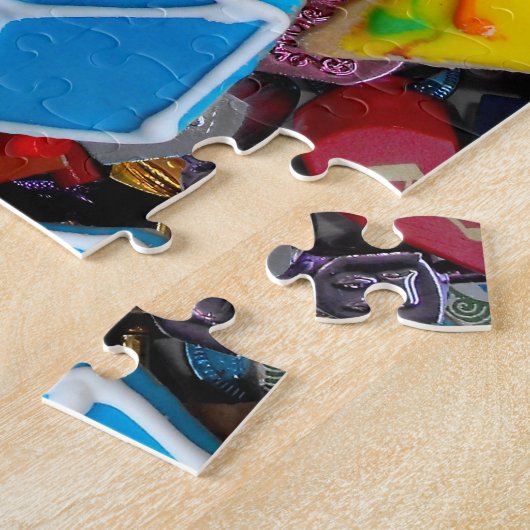 Chanukah Menorahs, Dreidels, Gelt Legpuzzel (Zijkant)